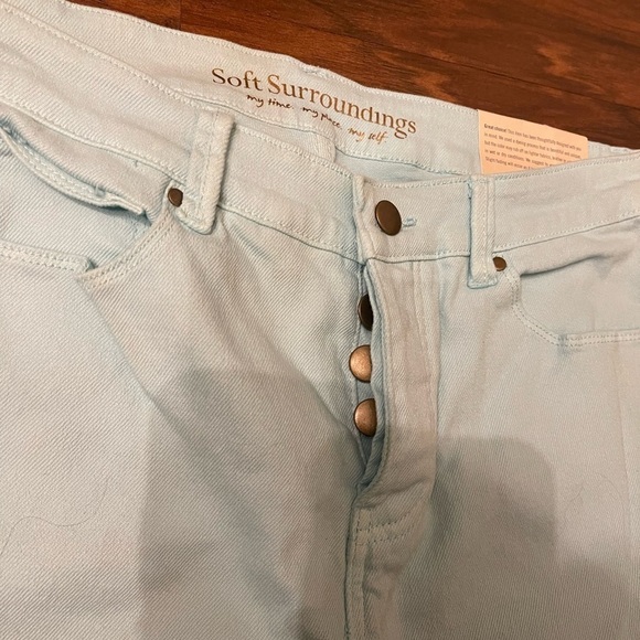 NWT Soft Surroundings Straight Leg Ankle Pants Size 14 - Picture 3 of 6